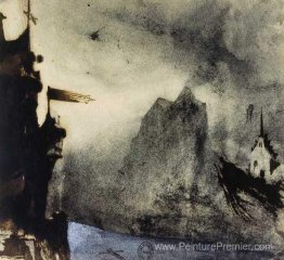 Ermitage Rock dans un paysage imaginaire