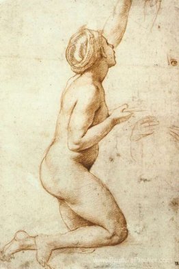 Femme nue à genoux