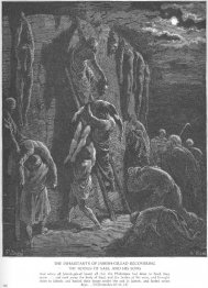 Les Jabesh-Gileadites récupèrent les corps de Saul et de ses fil