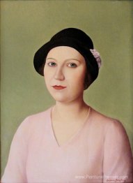 Portrait d'une femme en chapeau