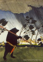 Illustration. «Contes de fées: Teremok. Mizgir '.