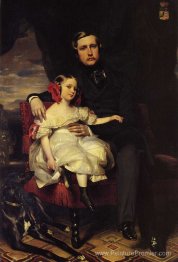 Portrait du prince de Wagram et de sa fille Malcy Louise Carolin