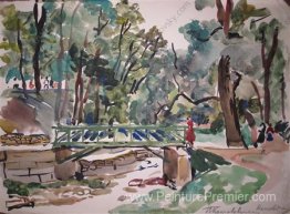Kislovodsk. Le pont dans le parc.