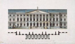 Conception du Smolny Institute de Saint-Pétersbourg (façade)