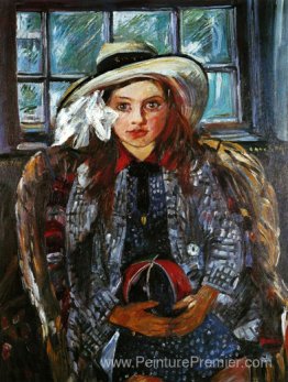 Wilhelmine avec une balle