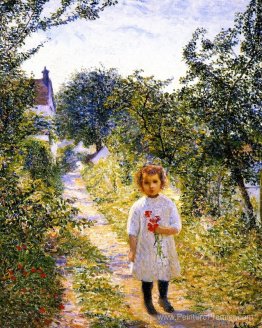 Petite fille n une voie, Giverny