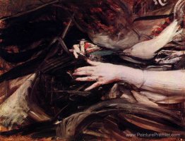 Coudre les mains d'une femme