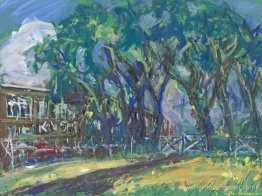 Sept soeurs, un groupe d'arbres sur l'île KNSM, Amsterdam