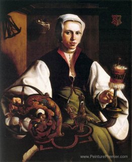 Portrait d'une dame qui tourne