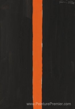Sans titre (noir et orange)
