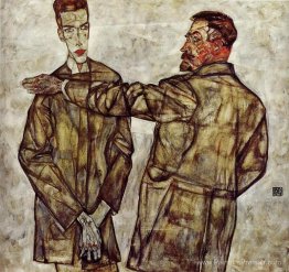 Double portrait (inspecteur en chef Heinrich Benesch et son fils