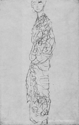 Femme debout à Kimono (dame im kimono)