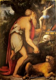 Saint Jérôme en méditation