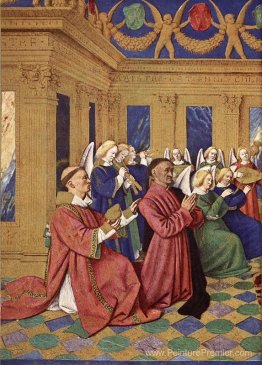 Etienne Chevalier (1410-74) et son patron rendant hommage à la V