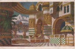 Palais de Tchernomor. Croquis de paysages pour Ruslan et Ludmill
