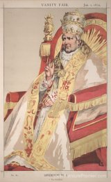 Souverain n ° 60 Caricature du pape Pie IX