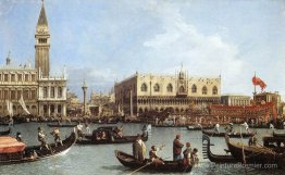 Retour du Bucentoro à la molo le jour de l'ascension