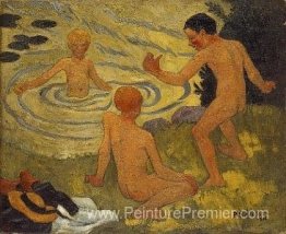 Garçons sur une rive