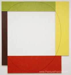 Peinture de cadre à quatre couleurs # 5 (parasol)
