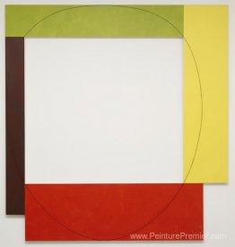 Peinture de cadre à quatre couleurs # 5 (parasol)
