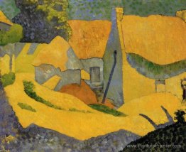Ferme jaune à Pouldu