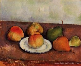 Assiette de vie morte et fruits