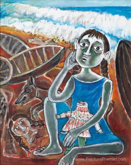 Fille avec la poupée cassée