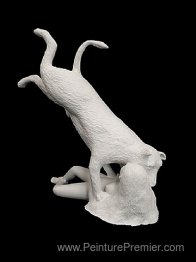 Femme avec chien