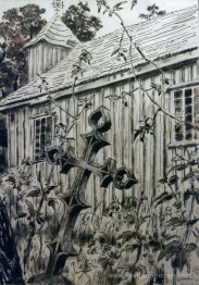 Kėdainiai, vieille église en bois