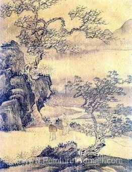 L'image d'un homme dans le paysage