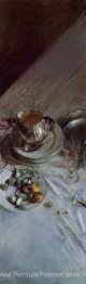 Coin de la table du peintre