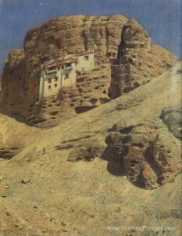 Monastère dans un rocher. Ladakh