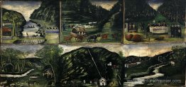 Tapisserie en six peintures