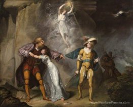 Scène de «The Tempest» de William Shakespeare
