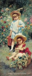 Portrait des enfants de l'artiste