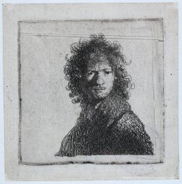 Autoportrait, fronçant les sourcils