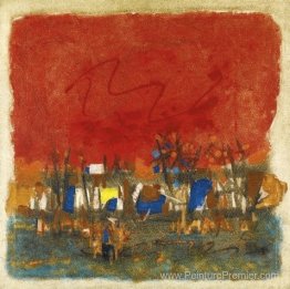 Paysage rouge