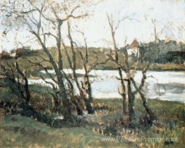 Paysage avec lac