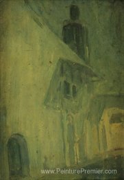 La maison (mur) en bleu
