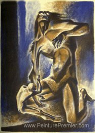 Beowulf lutte avec Grendel