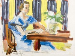 Intérieur avec fille