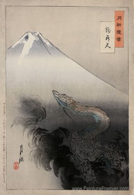 Dragon s'élevant au ciel