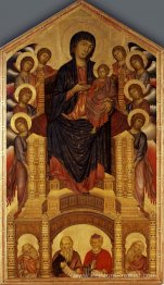 Madonna et l'enfant intronisés (Maesta)