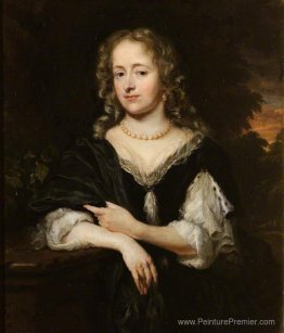 Portrait d'une dame dans une robe noire