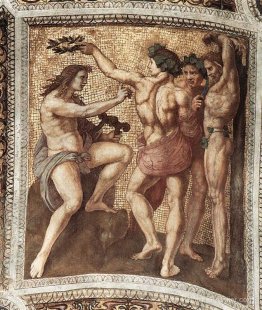 Apollo et Marsyas, de la «Stanza della Segnatura»