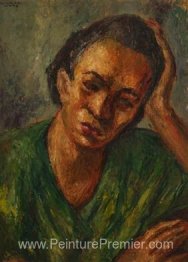 Femme reposant