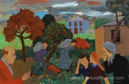 Figures dans le village