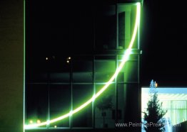 Cercle incomplet néon vert