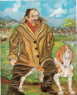 Autoportrait avec un chien