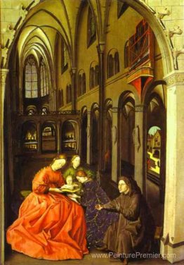 Madonna et Saints dans une église